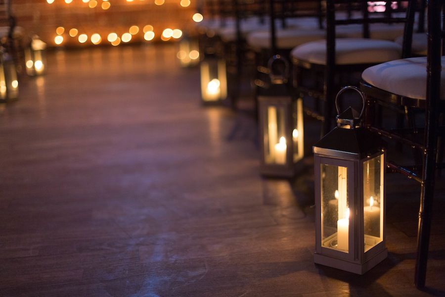 12 Candlelight Lantern Wedding Ceremony Decor