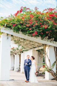 Bride and Groom Downtown St. Pete Wedding Portraits