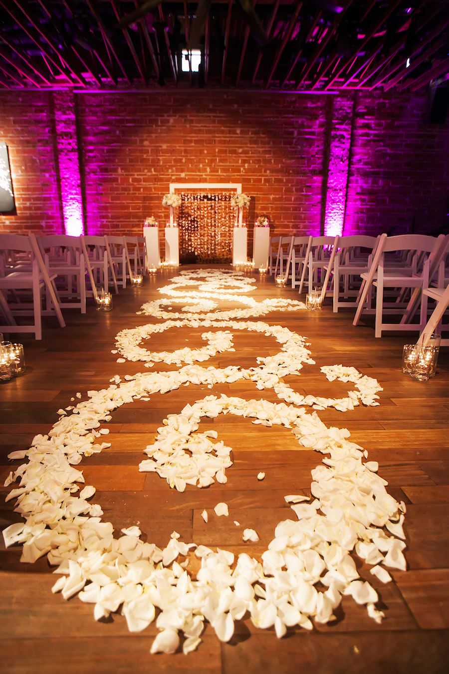 Romantic, Modern Purple Indoor St. Petersburg, Florida Wedding