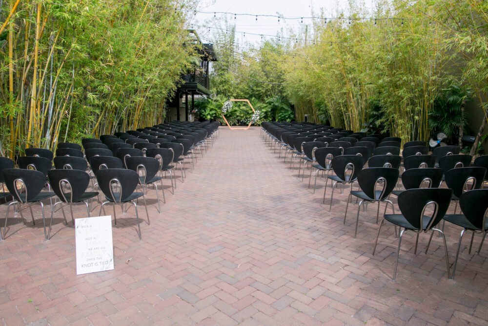 Elegant Greenery Wedding Ceremony Inspiration | St Pete Event Venue Nova 535 Bamboo Garden