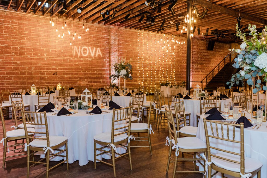 Elegant White, Gold, and Greenery Wedding Reception Decor Inspiration | Tampa Bay Event Venue Nova 535
