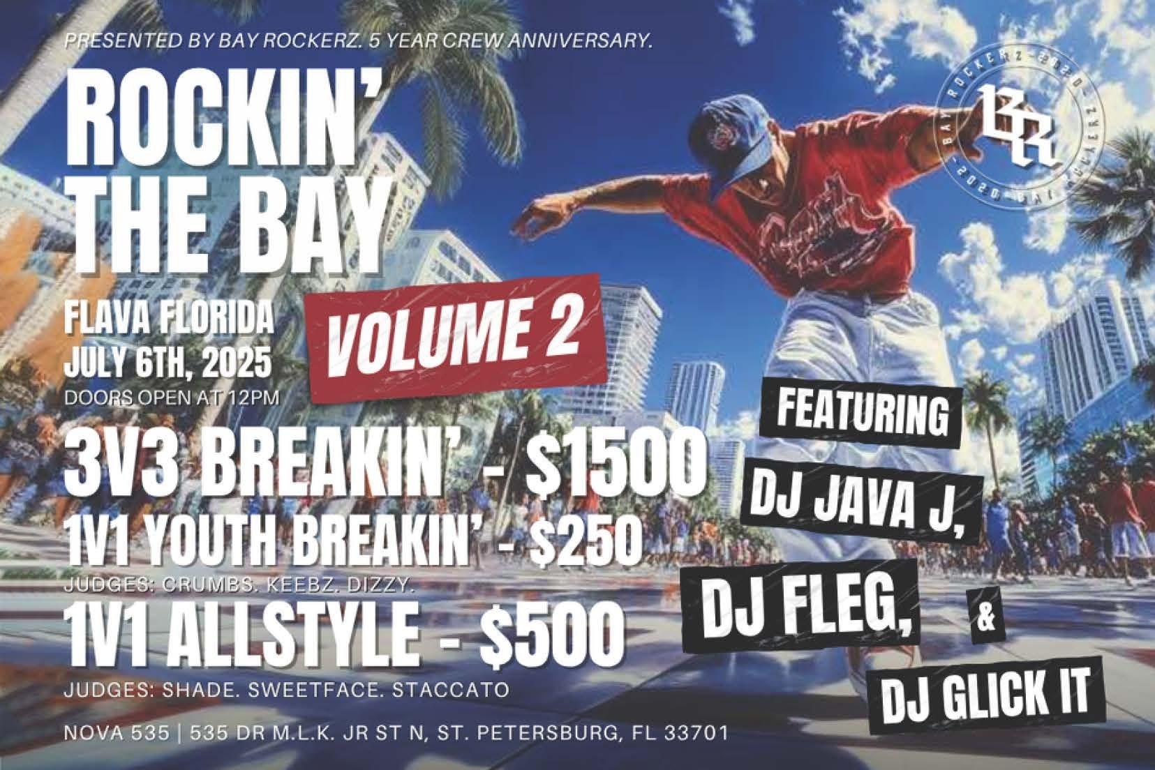 Rockin the Bay V2 Sunday July 6 2025 at NOVA 535 St. Pete