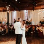 2021 Jennifer and Todd Green and White Wedding Reception - Ashley Izquierdo Photo