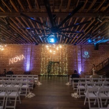 2021 Autumn and Jimi White and Blue Indoor Wedding
