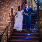 2021 Autumn and Jimi White and Blue Indoor Wedding