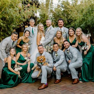 2022 Jennifer and Jagger Emerald and Black Wedding Ceremony and Reception