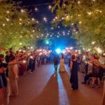2019-11-22 Courtyard Wedding Sparkler Exit